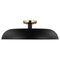 Nuvo Colony 1-Light Large Flush Mount - Matte Black with Burnished Brass 60/7497 - alternate 3